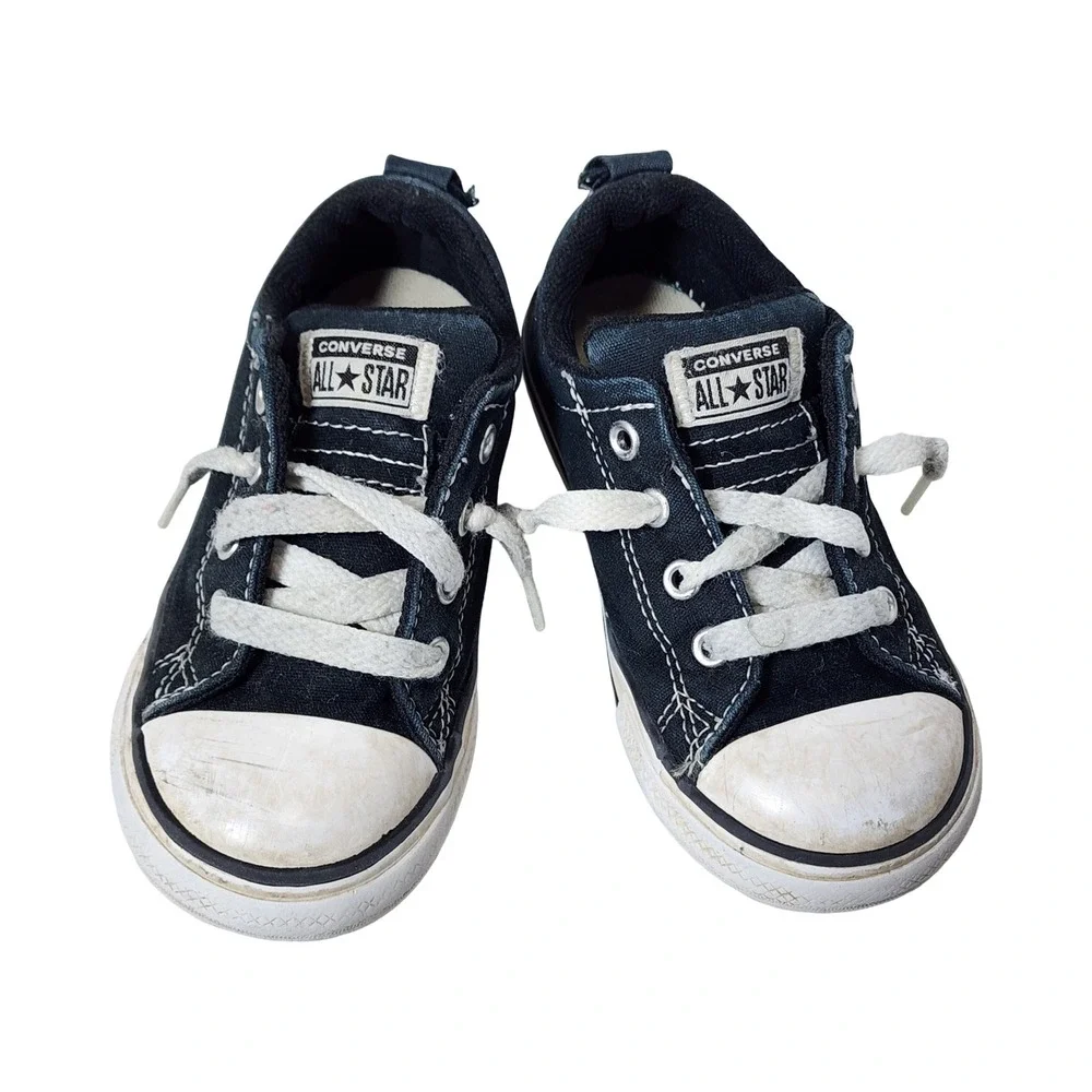 Converse Chuck Taylor All Star Low Top Navy Blue Infant Toddler Shoes Size 9 US